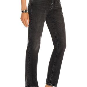 Re/Done Black Straight Leg Jeans
